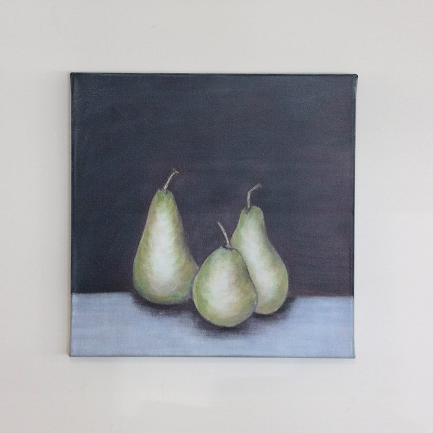 CC Interiors Midnight Pear on Stretched Canvas