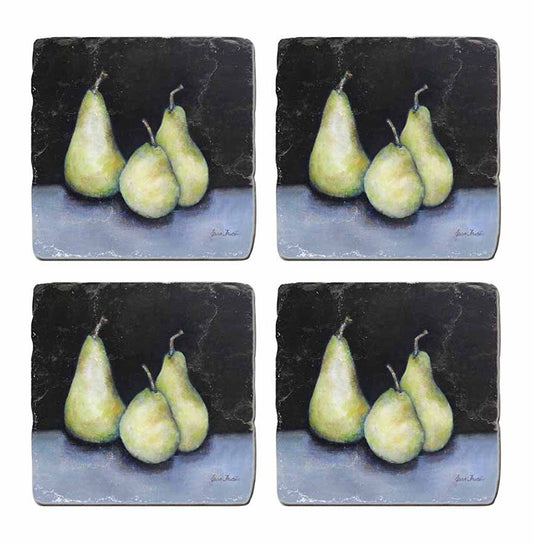 CC Interiors Midnight Pears Coasters Set of 4
