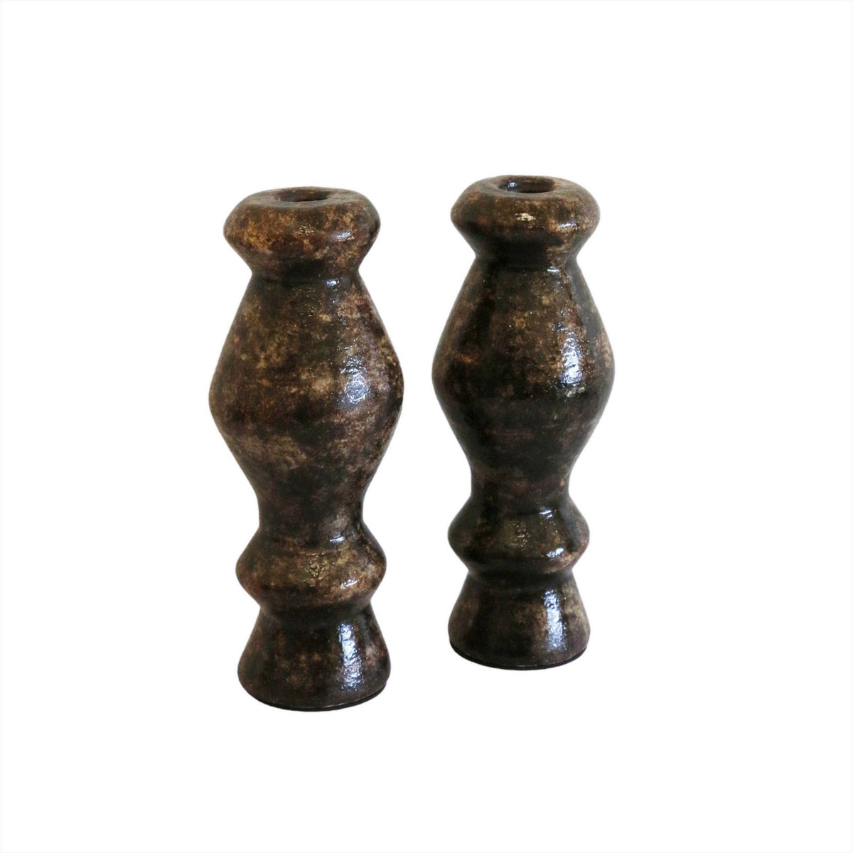CC Interiors Tuscan Ironsand Candlesticks