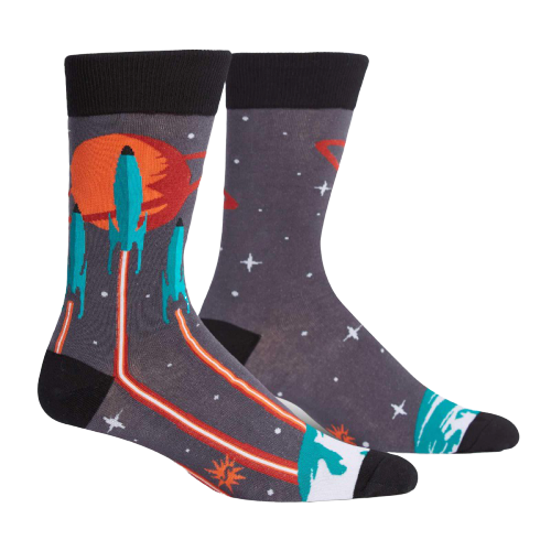 Men's Crew Socks - Launch from Earth