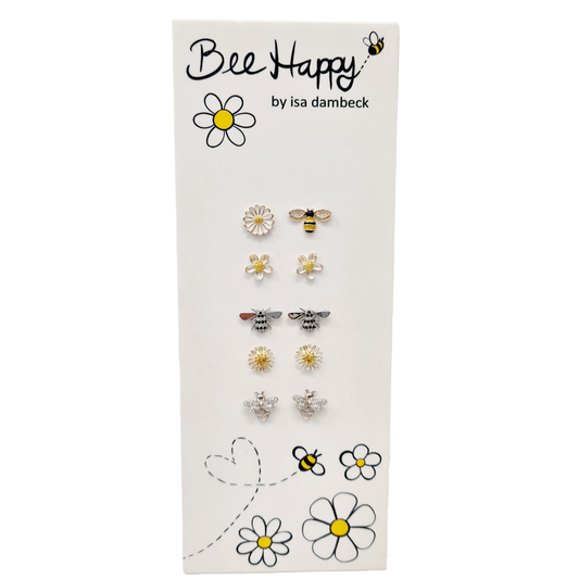 Bee Happy Stud Earrings | Jewellery | Avisons NZ