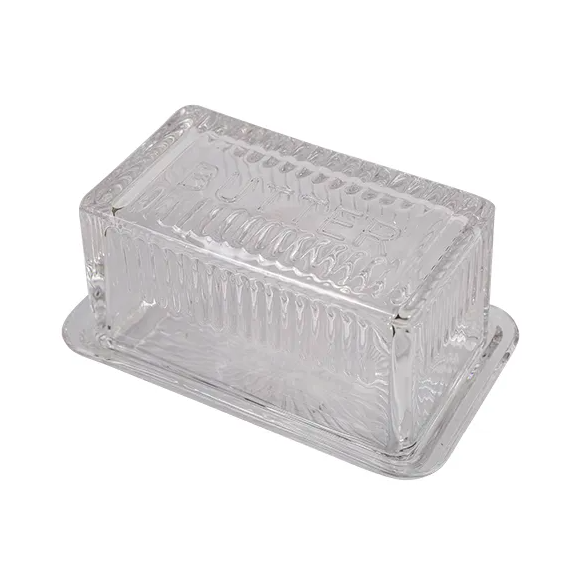 Clear Glass Butter Dish | French Country | Avisons NZ