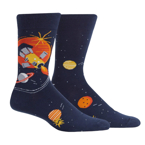 Men's Crew Socks - Fly me to the Sun