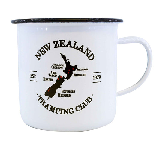 NZ Tramping Enamel Mug - Large