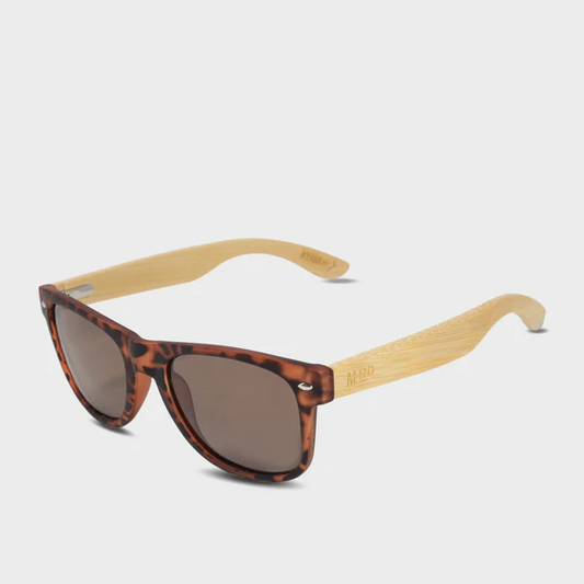 50/50 Tort Shell & Wood Arms Sunglasses