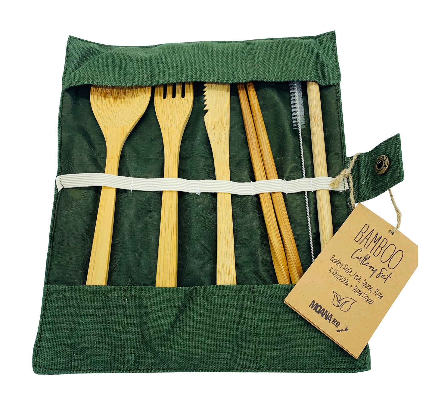 Bamboo Cutlery Set - Olive