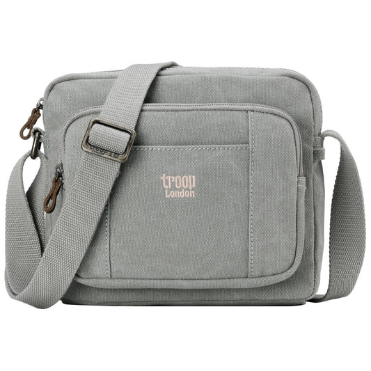 Classic Zip Top Small Satchel - Ash Grey | Troop London NZ