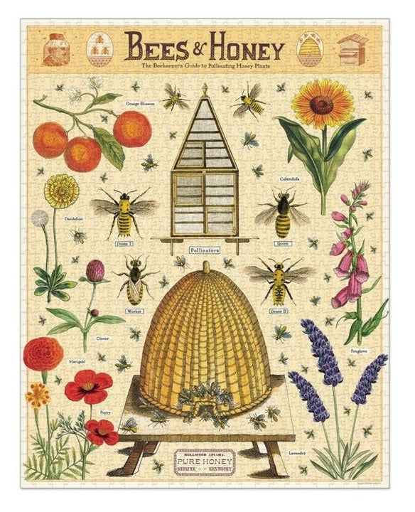 Cavallini Bees & Honey Puzzle | Large Puzzles | Avisons NZ