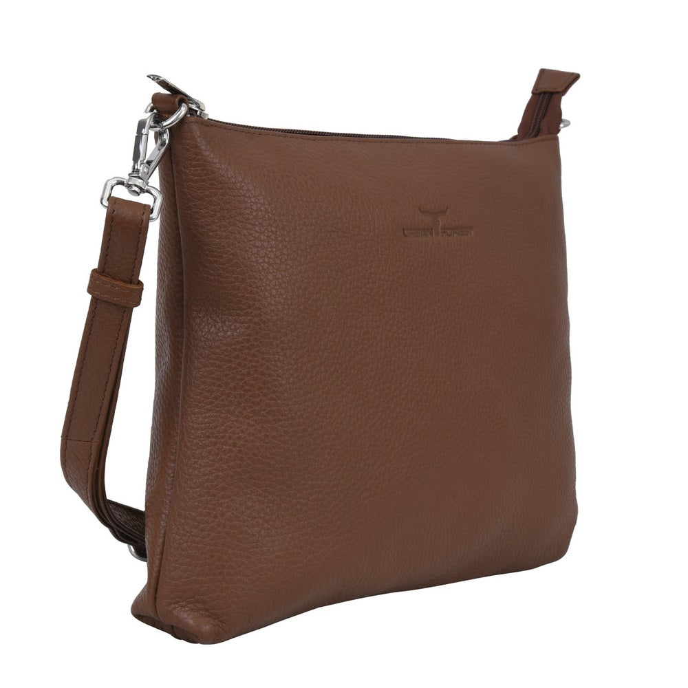 Emma Leather Sling Bag - Cocoa | Urban Forest NZ