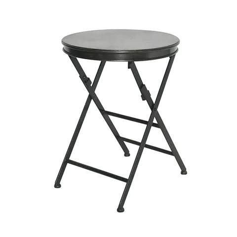Rustic Folding Side Table - Black | French Country | Avisons