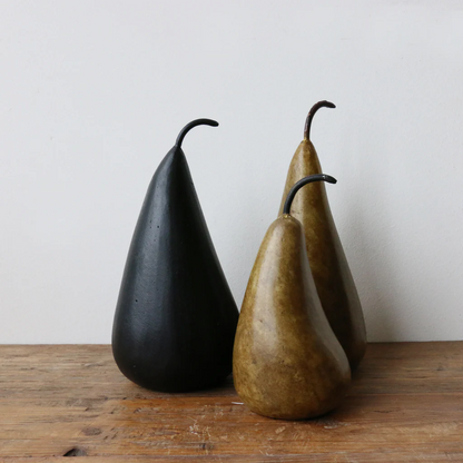 Large Marble Decorative Pear - Brown | CC Interiors | Avisons 