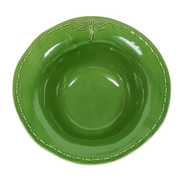 Dragonfly Green Salad Bowl - Large | French Country | Avisons
