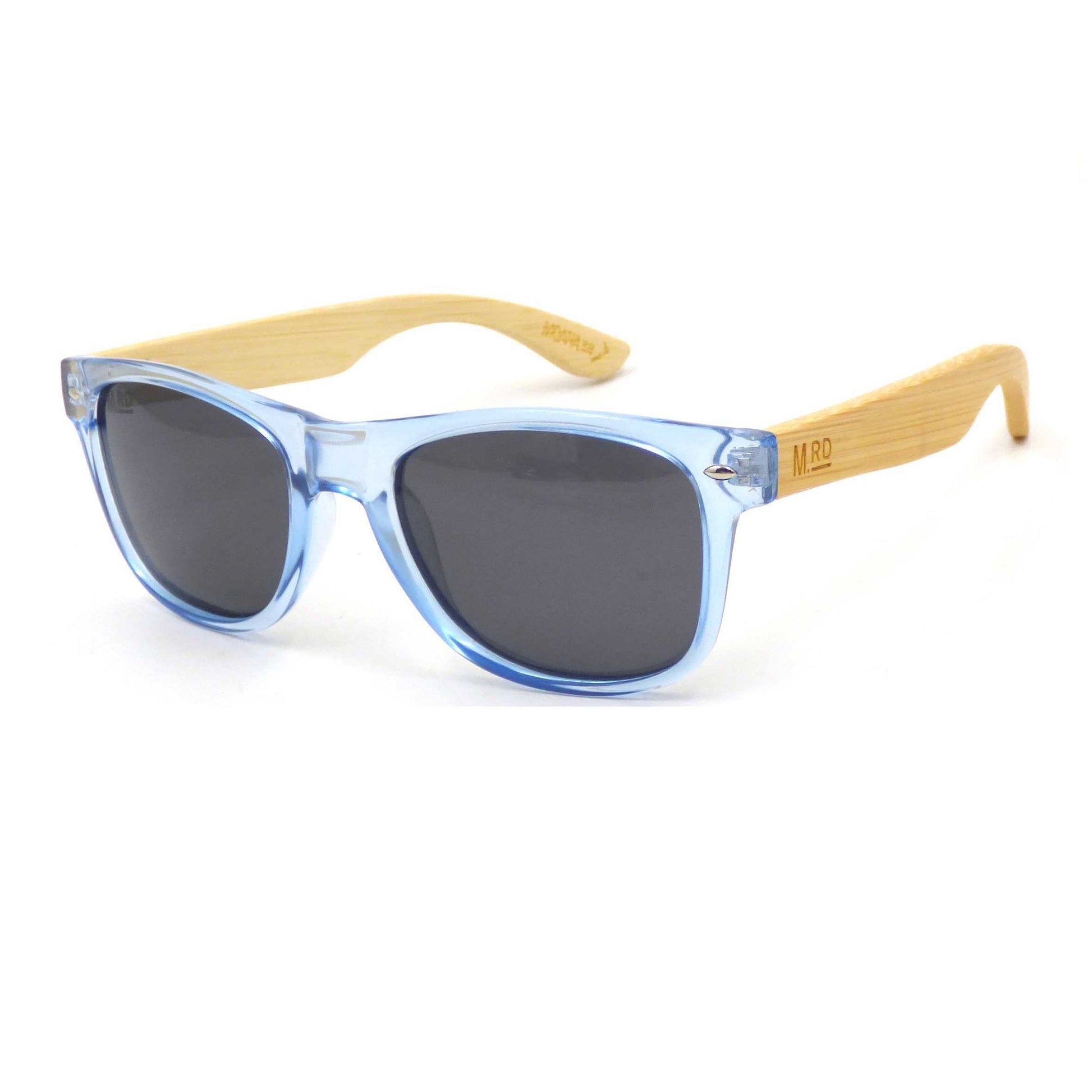 Moana Road 50/50 Ice Blue & Wood Arms Sunglasses