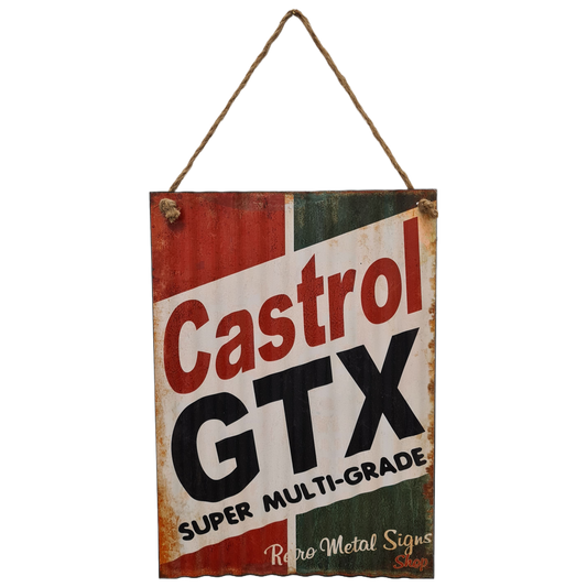 Castrol GTX Sign | Man Cave Signs | Avisons NZ