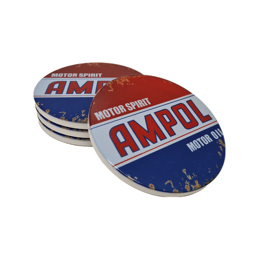 Ampol Coasters - Set of 4 | Man Cave NZ
