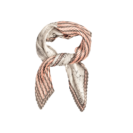 Felice Pleated Square Scarf