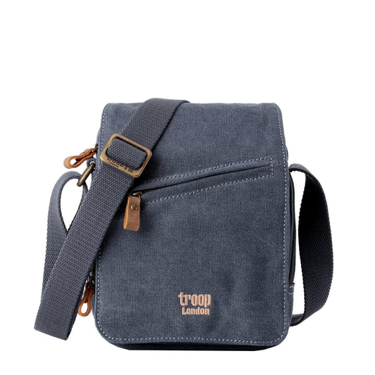 Classic Canvas Across Body Bag - Blue | Troop London NZ