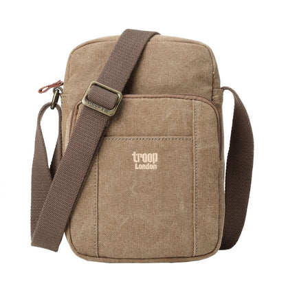 Classic Zip Top Body Bag- Brown | Troop London NZ