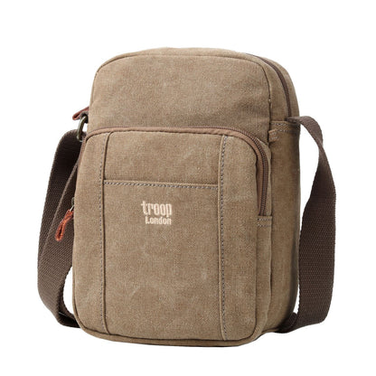 Classic Zip Top Body Bag- Brown | Troop London NZ