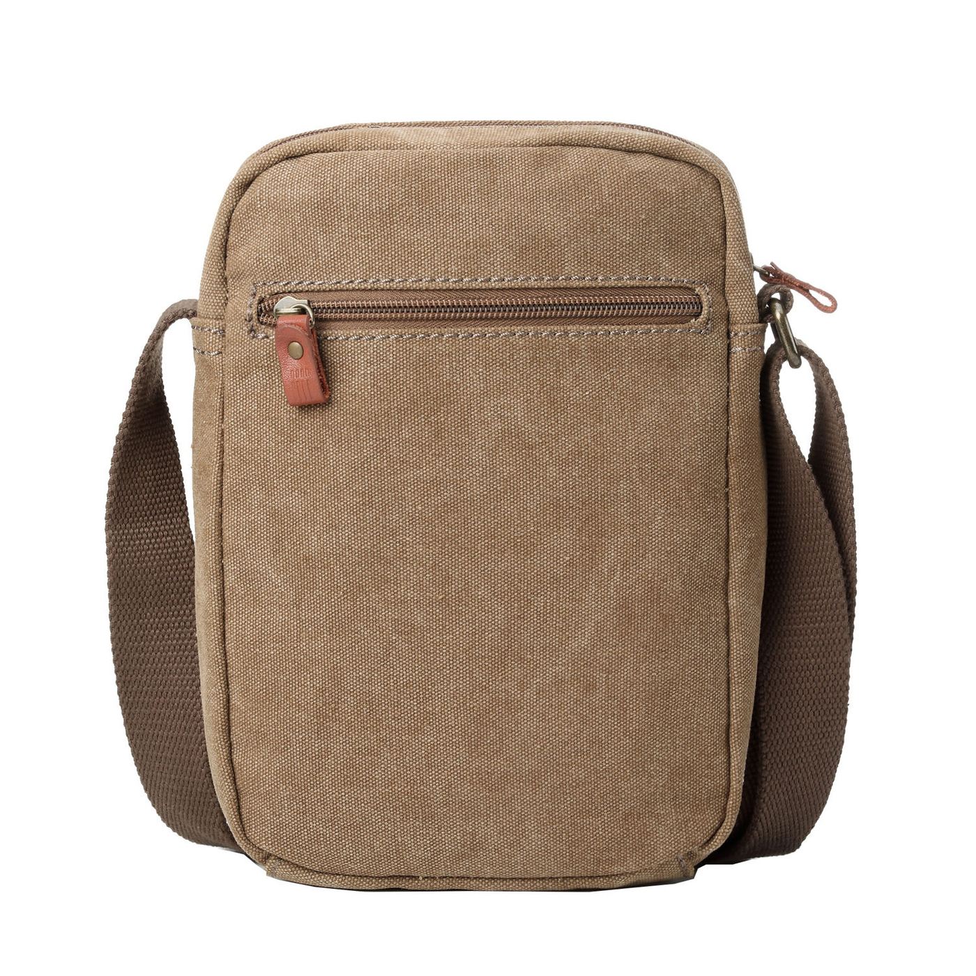 Classic Zip Top Body Bag- Brown | Troop London NZ