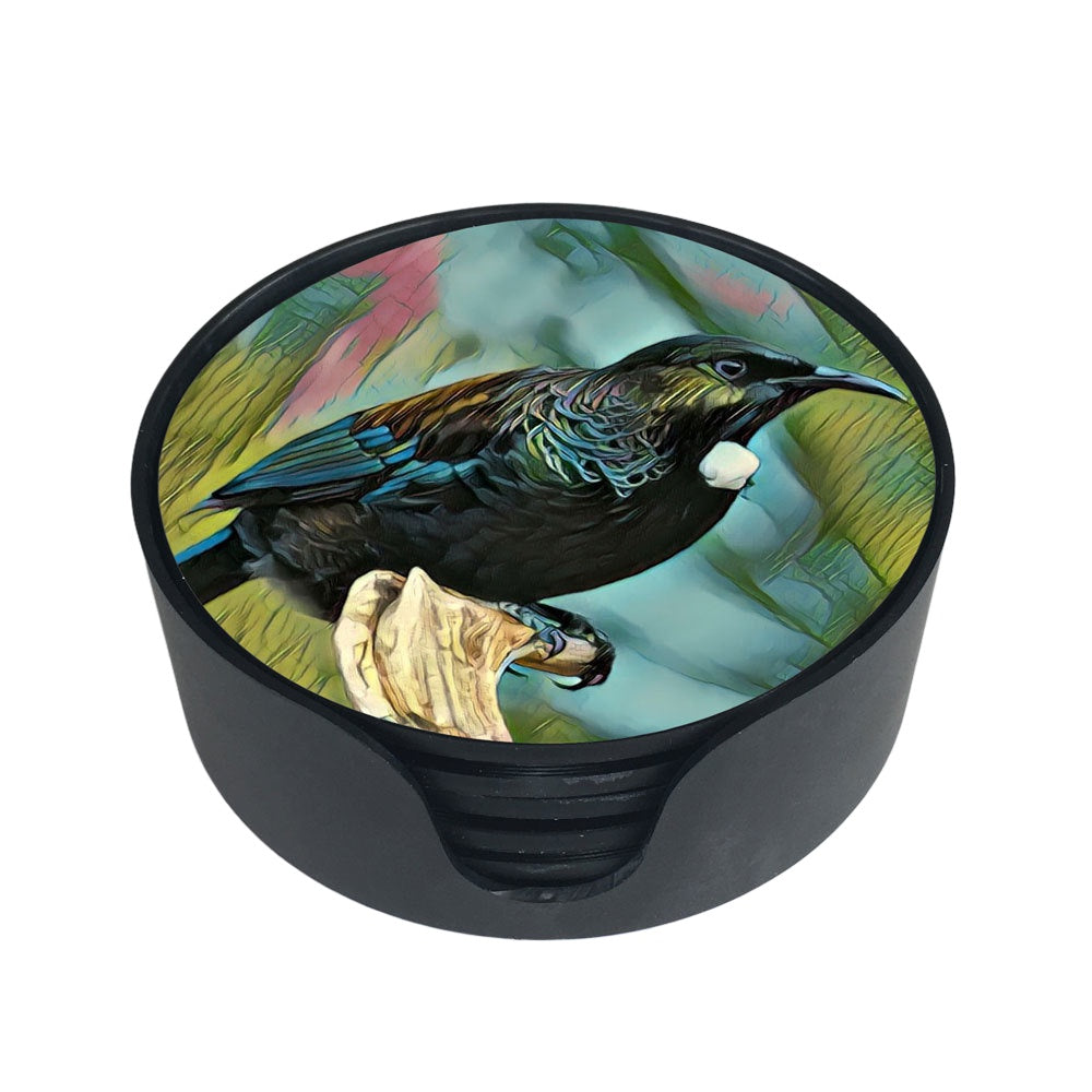 Glass Tui Coasters | Avisons Homewares NZ