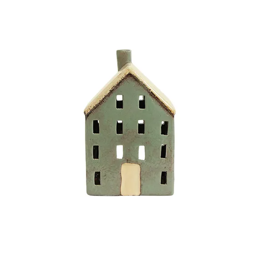 Alsace Chalet Tea Light House - Blue | French Country