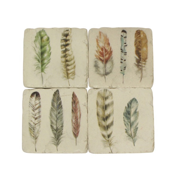Feather Coasters Set | French Country | Avisons