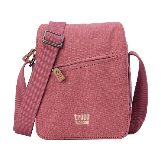 Classic Canvas Across Body Bag - Pink | Troop London