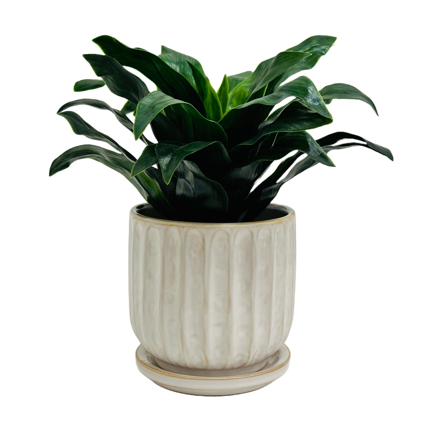 Leonie White Plant Pot | Flower Systems | Avisons