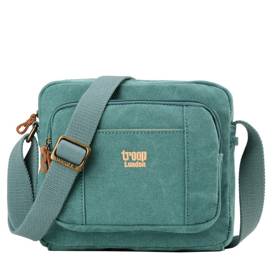 Classic Zip Top Small Satchel - Turquoise | Troop London NZ